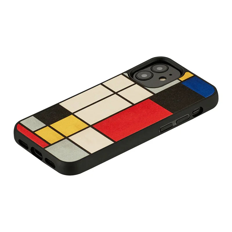 iPhone 12 / 12 Pro, Man & Wood Case - Mondrian Wood