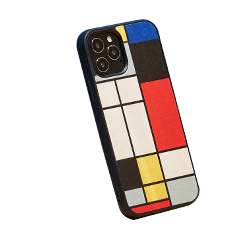 iPhone 12 / 12 Pro, Man & Wood Case - Mondrian Wood