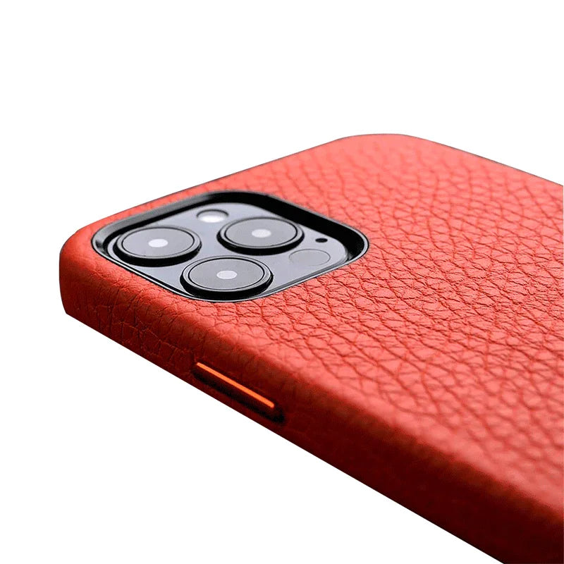iPhone 12 Pro Max Melkco Premium Leather Cover - Orange