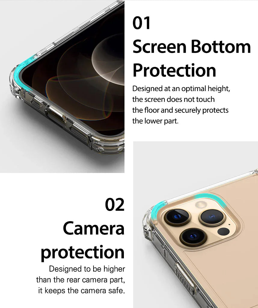 iPhone 12 Pro Max Araree Mach Stand Case - Glitter Clear