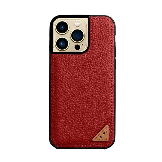 iPhone 13 Pro Melkco Ingenuity Premium Leather Cover - Red