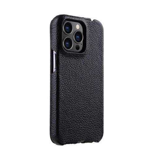 iPhone 13 Pro Melkco Jacka Premium Leather Cover - Black