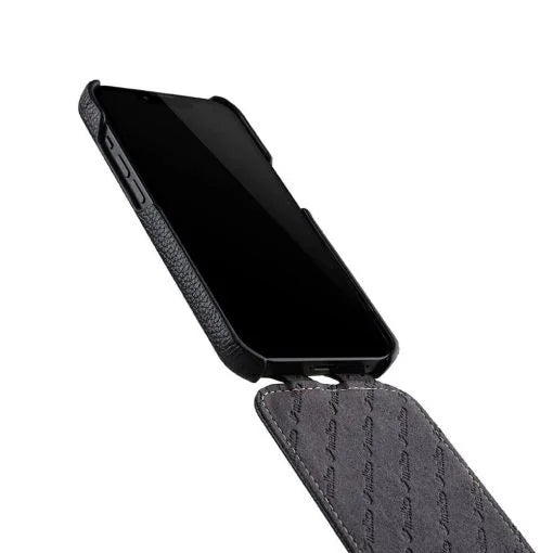 iPhone 13 Pro Melkco Jacka Premium Leather Cover - Black