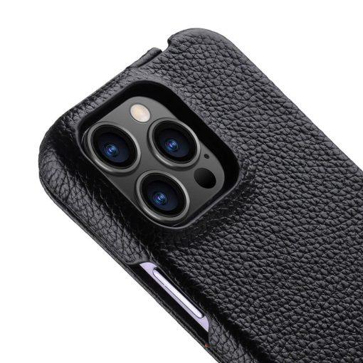 iPhone 13 Pro Melkco Jacka Premium Leather Cover - Black