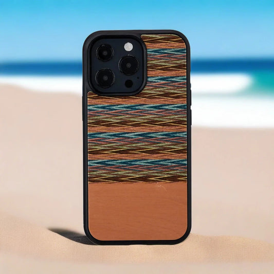 iPhone 13 Pro, Man & Wood Series Cover - Browny Check