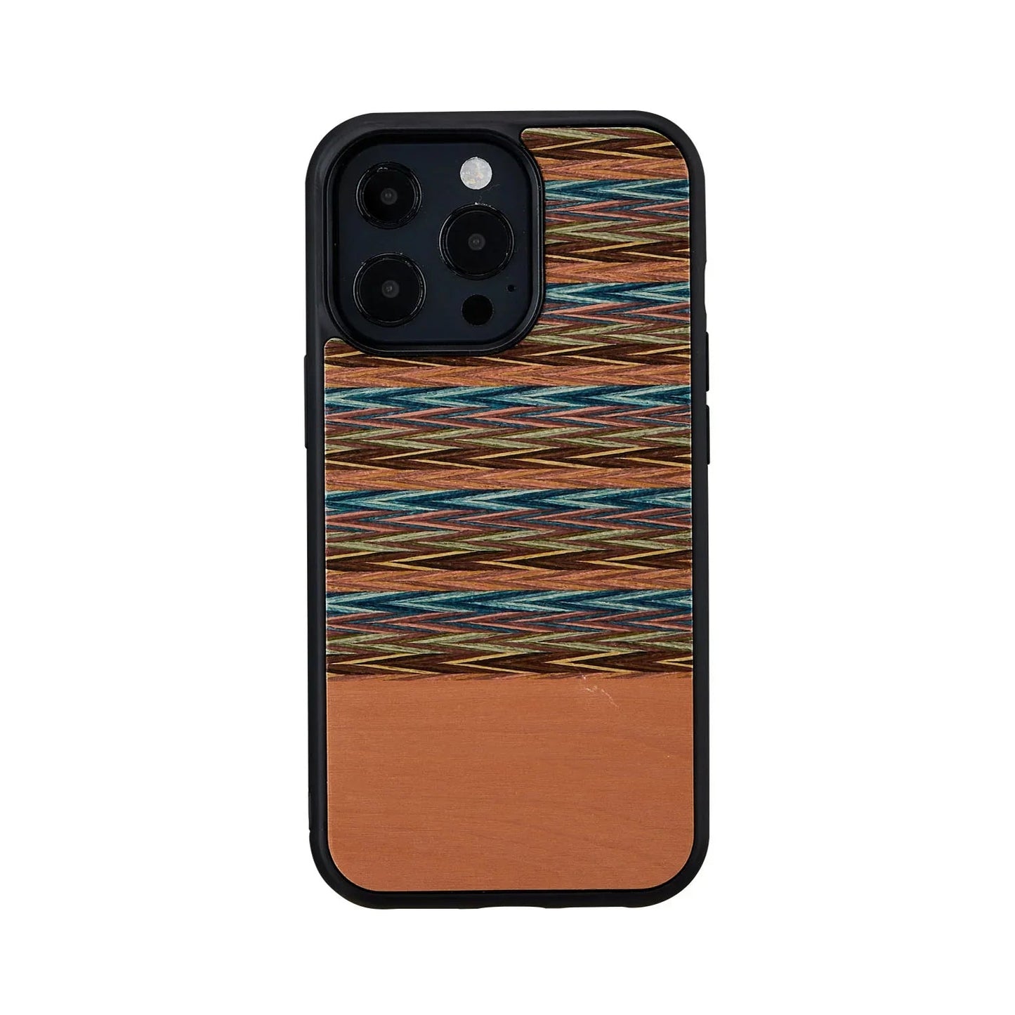 iPhone 13 Pro, Man & Wood Series Cover - Browny Check