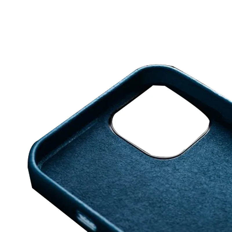iPhone 13 Pro Melkco Origin Paris Leather Cover - Lake Blue