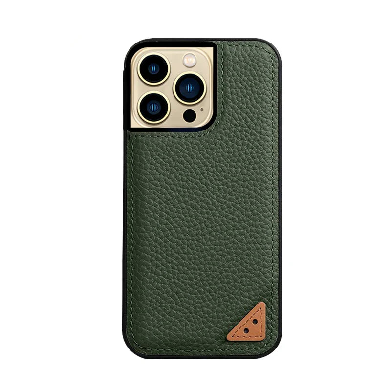 iPhone 13 Pro Max Melkco Ingenuity Premium Leather Cover - Green