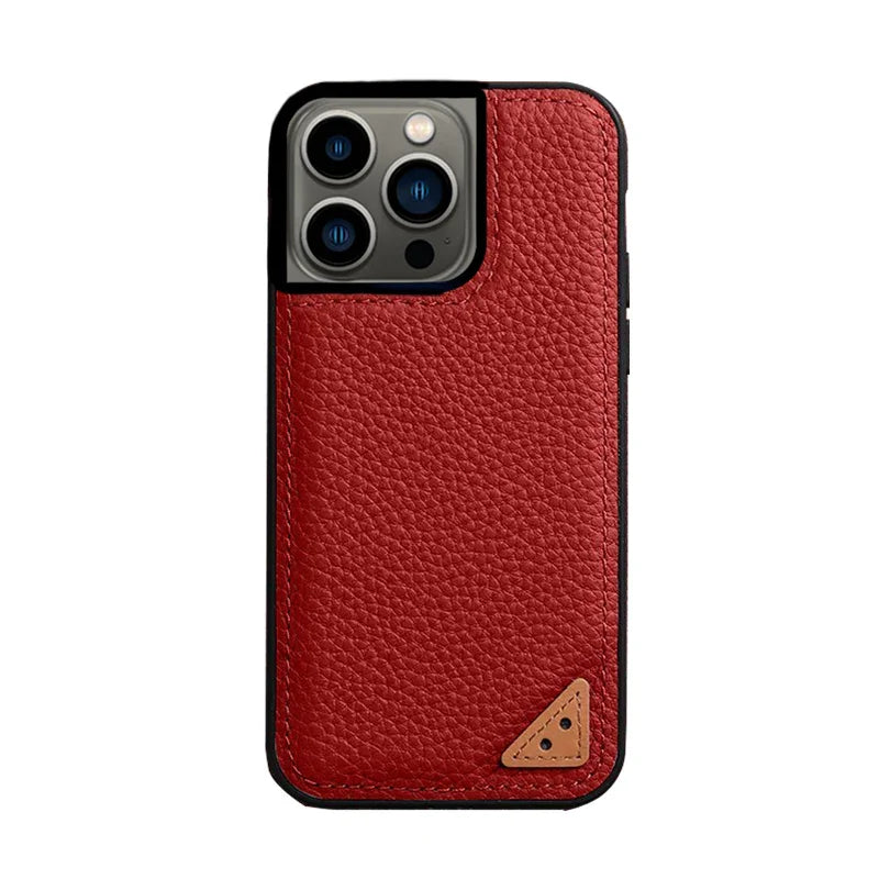 iPhone 13 Pro Max Melkco Ingenuity Premium Leather Cover - Orange