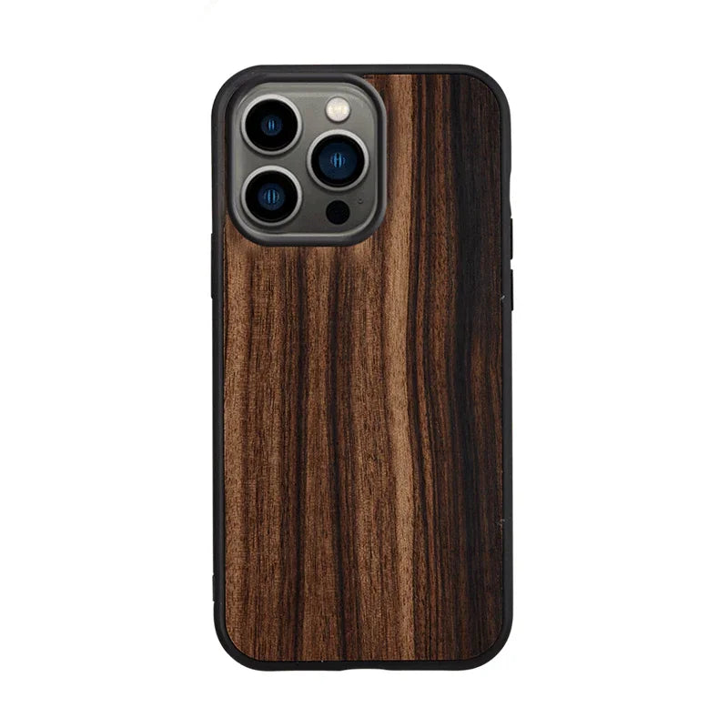 iPhone 13 Pro Max Man & Wood Series Cover - Ebony