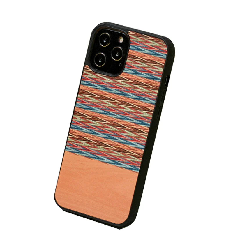 iPhone 13 Pro Max Man & Wood Series Cover - Browny Check