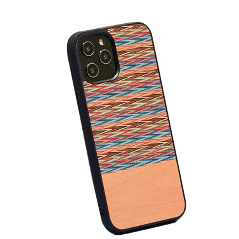 iPhone 13 Pro Max Man & Wood Series Cover - Browny Check