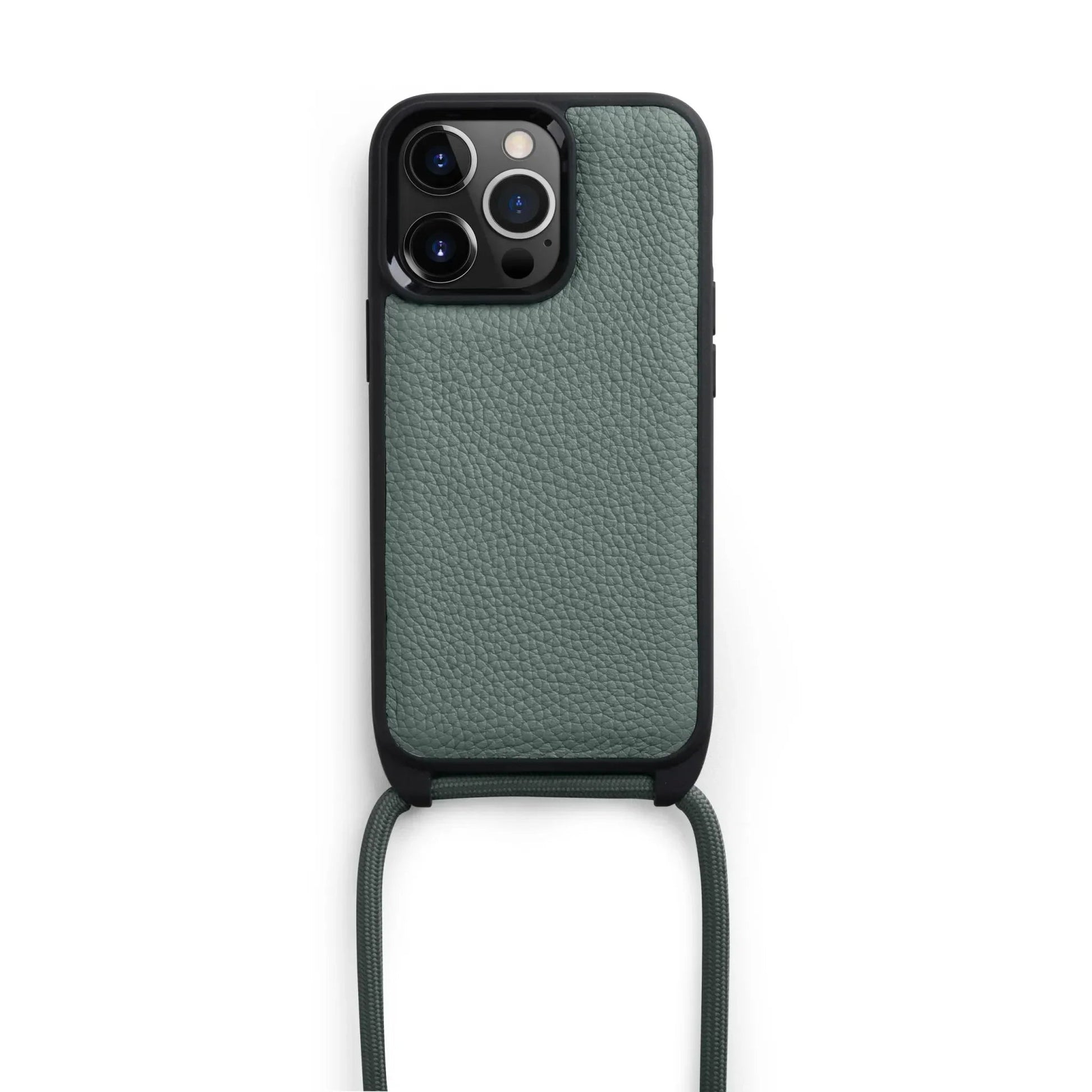 iPhone 14 Pro Max Melkco Strap Leather Case - Space Grey