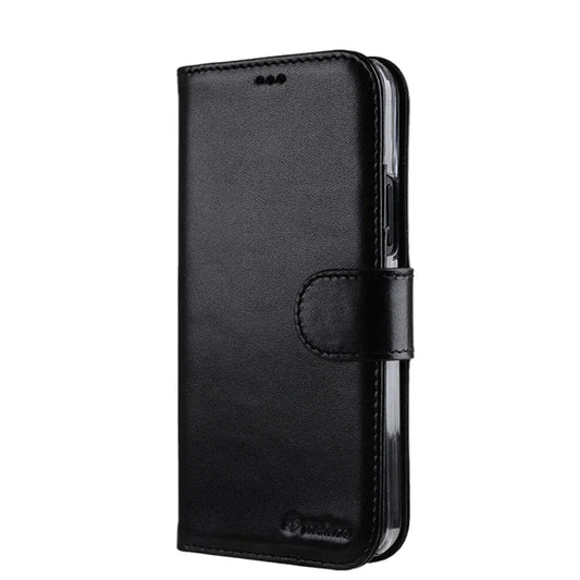 iPhone 14 Pro Melkco Book Type Premium Leather Cover - Black