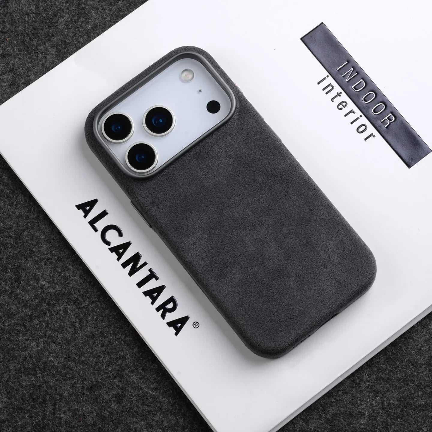 iPhone 17 Pro, Melkco Alcantara Magsafe Case, Dark Blue