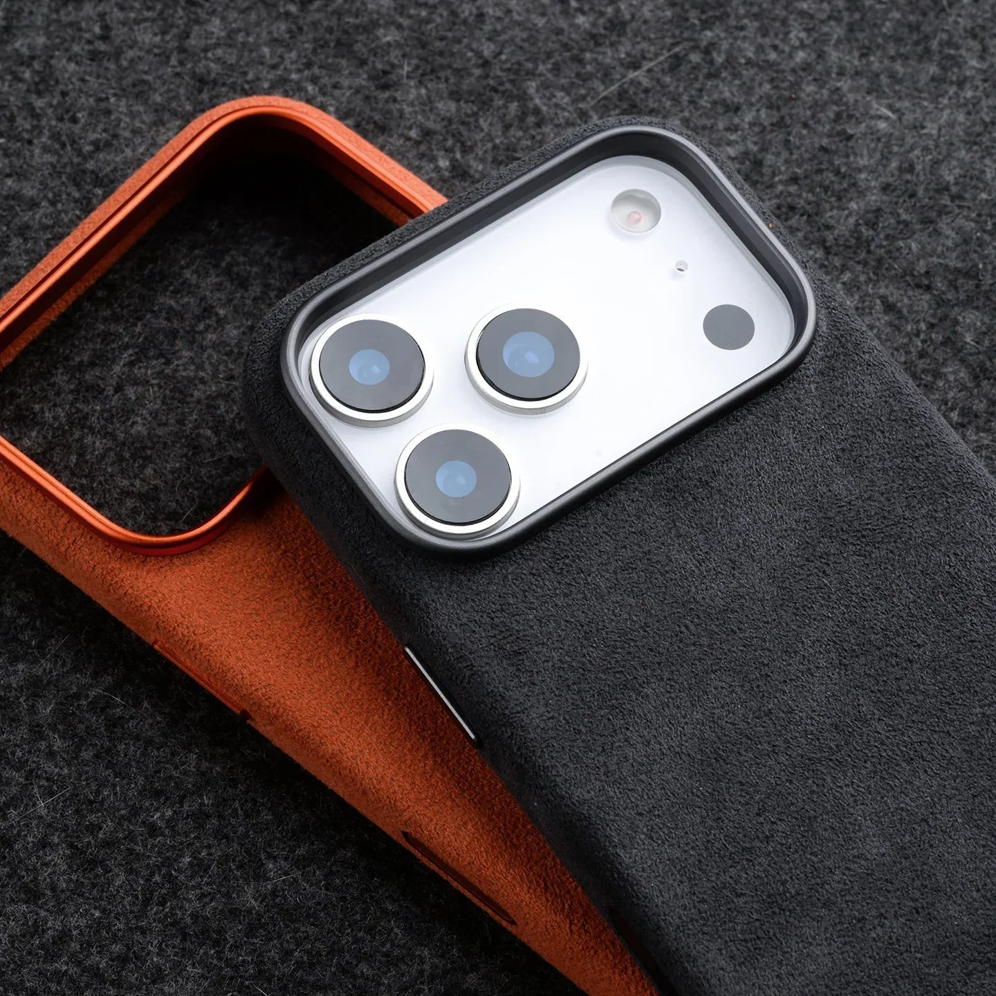 iPhone 17 Pro, Melkco Alcantara Magsafe Case, Dark Blue