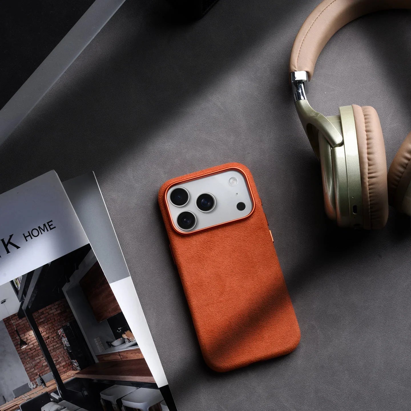 iPhone 17 Pro, Melkco Alcantara Magsafe Case, Dark Blue