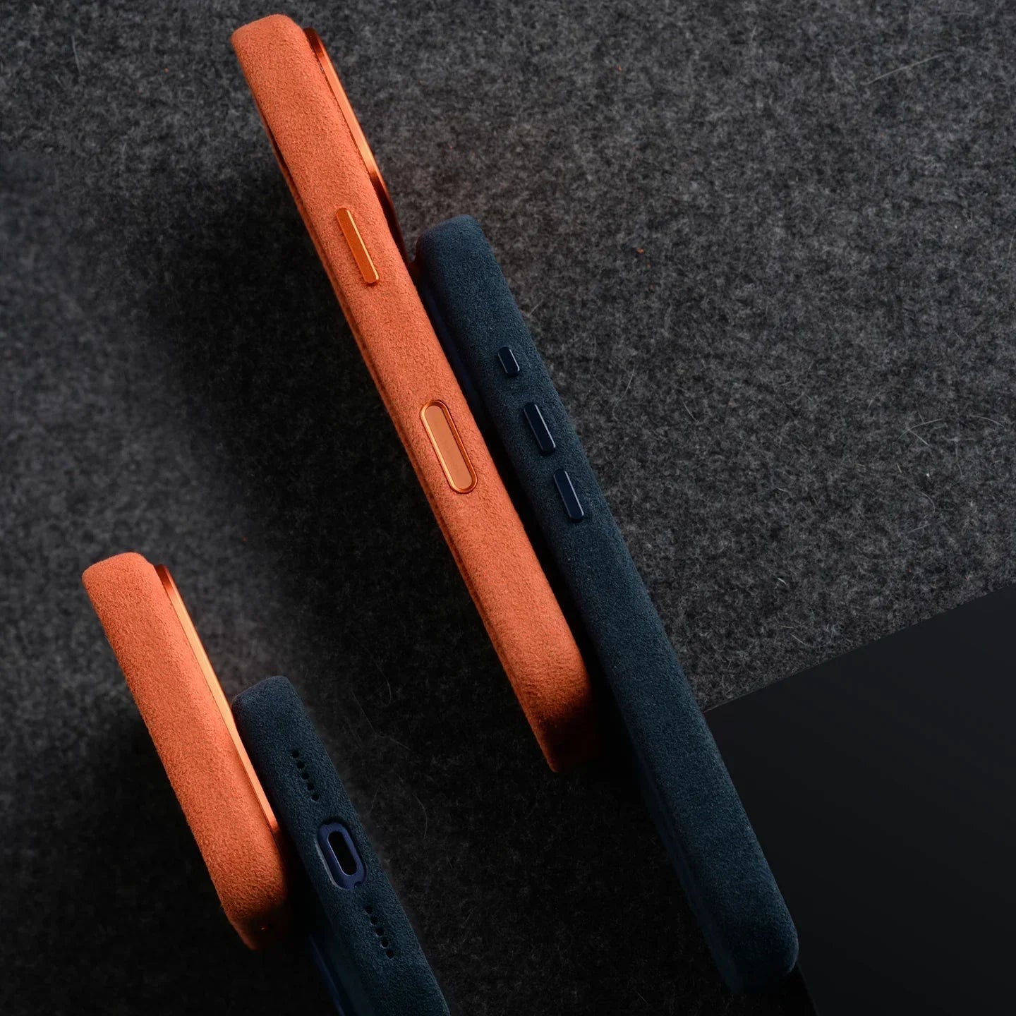 iPhone 17 Pro, Melkco Alcantara Magsafe Case, Orange