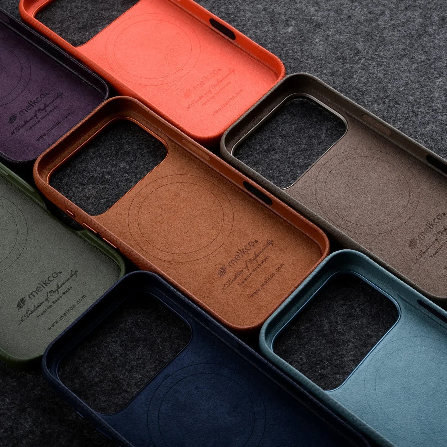 iPhone 17 Pro, Melkco Premium Leather Magsafe Case, Orange