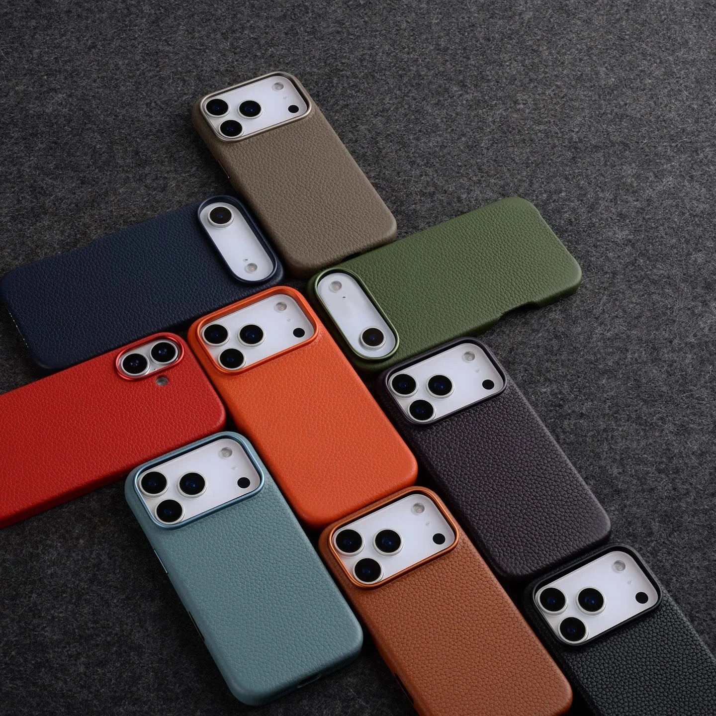 iPhone 17 Pro, Melkco Premium Leather Magsafe Case, Orange