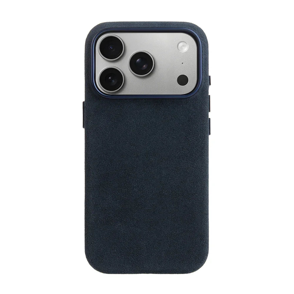iPhone 17 Pro Max, Melkco Alcantara Magsafe Case, Dark Blue