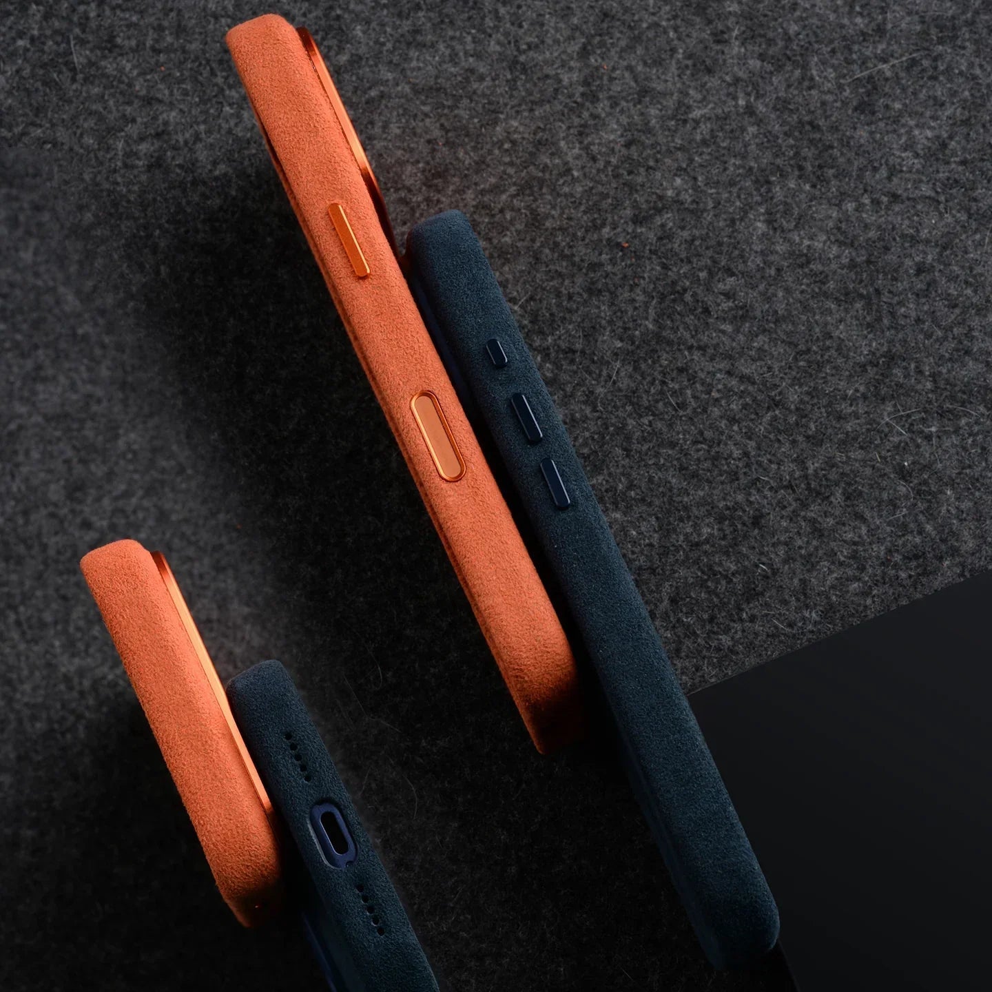 iPhone 17 Pro Max, Melkco Alcantara Magsafe Case, Dark Blue