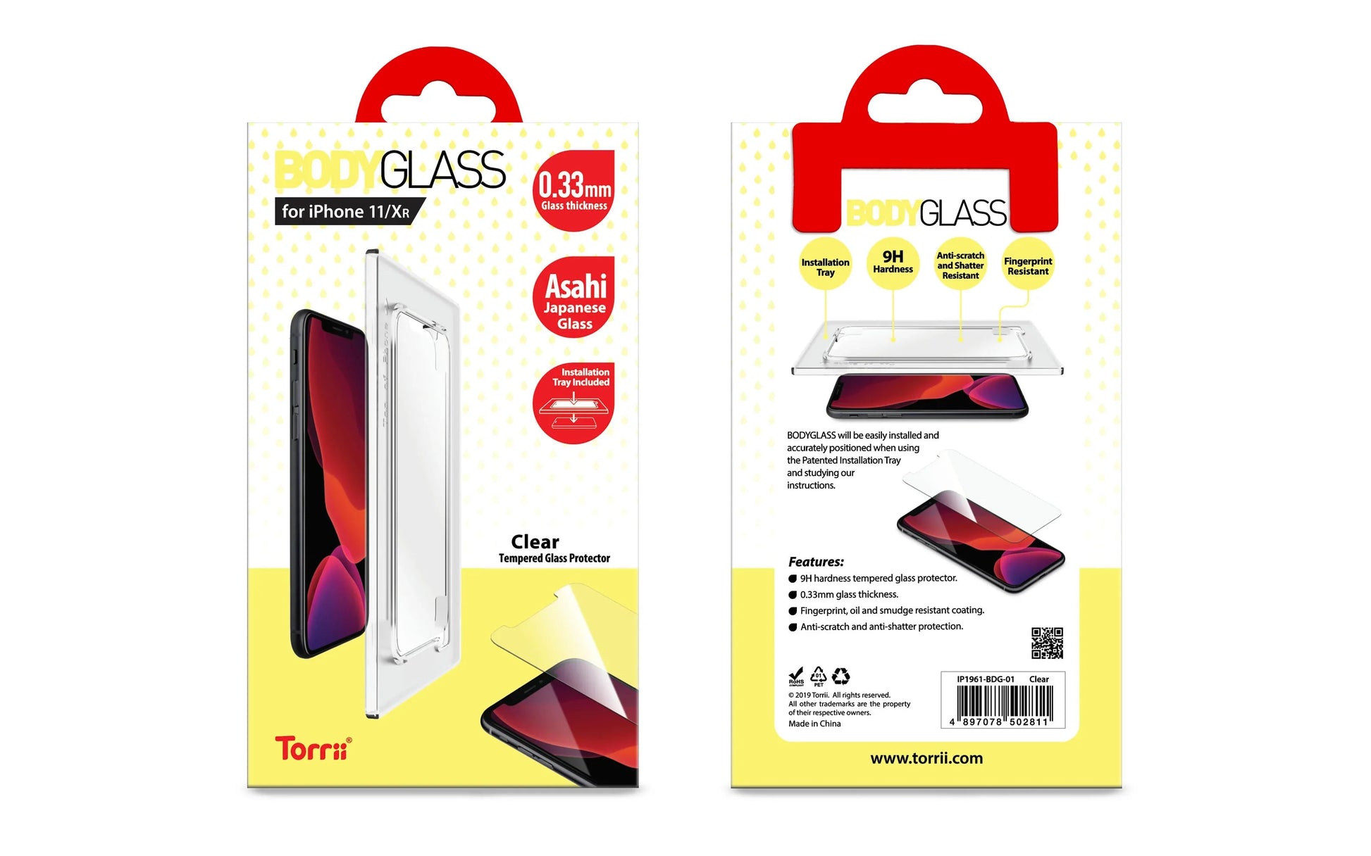 iPhone 11 Torrii Bodyglass - Clear