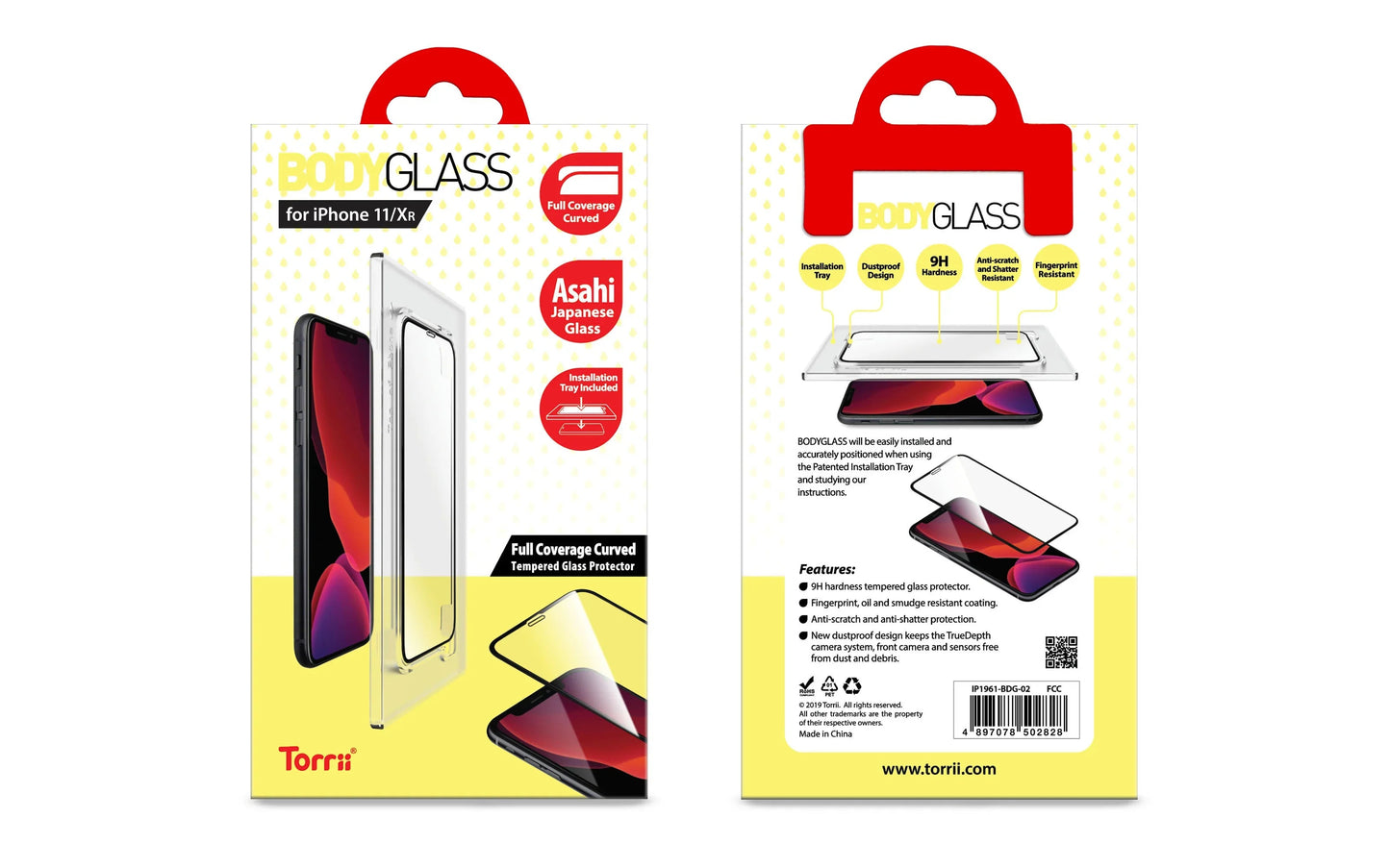 iPhone 11 Torrii Bodyglass - Black