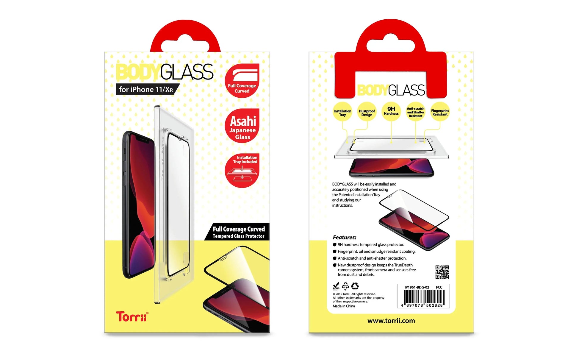 iPhone 11 Torrii Bodyglass - Black