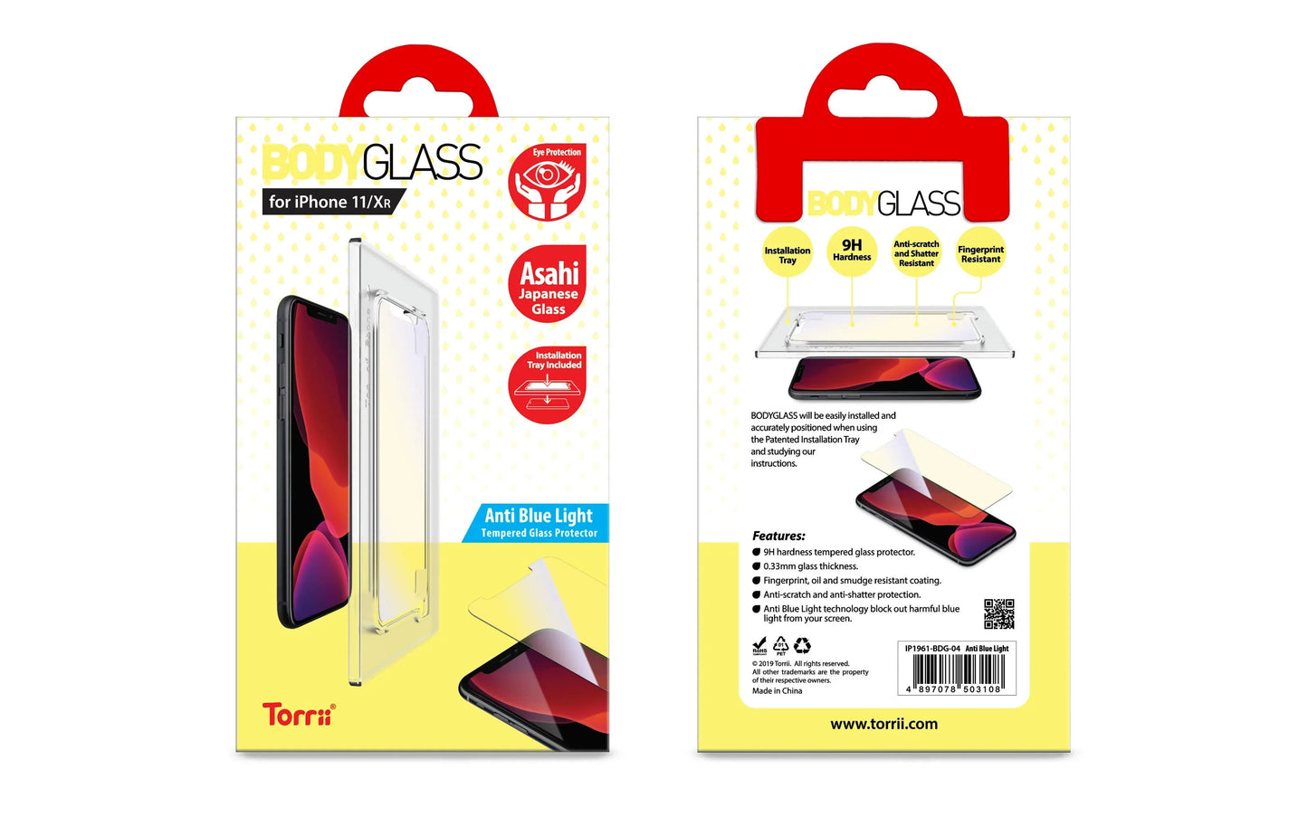 iPhone 11 Torrii Bodyglass - Anti Blue