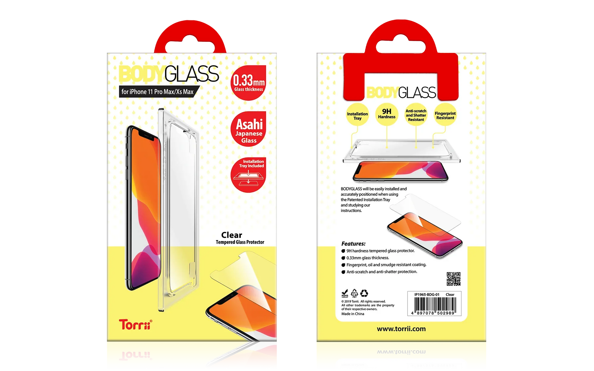 iPhone 11 Pro Max Torrii Bodyglass - Clear