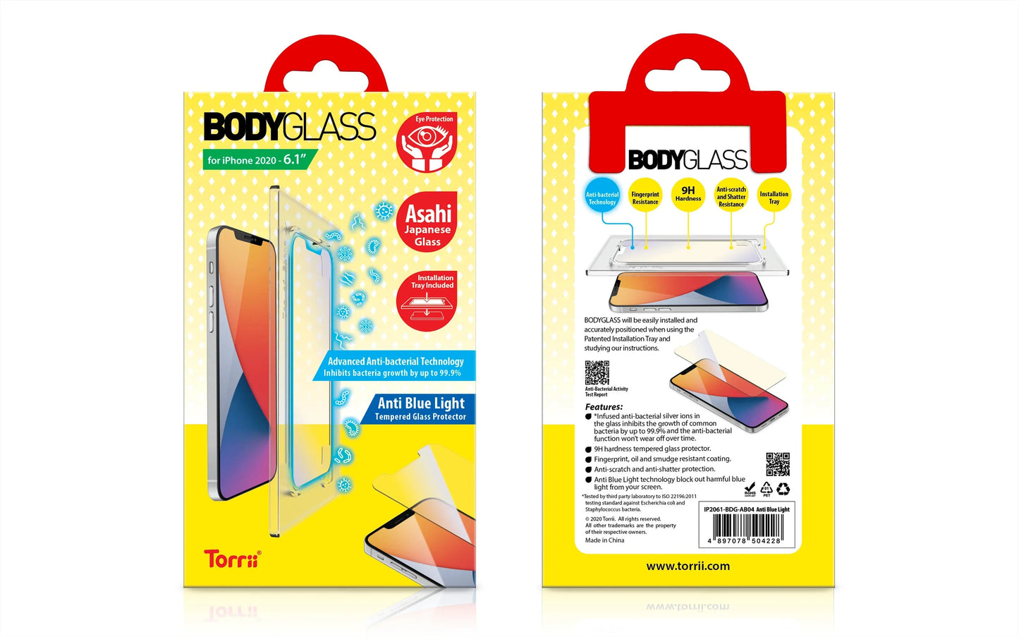 iPhone 12 & 12 Pro Torrii Bodyglass - Anti Blue Light