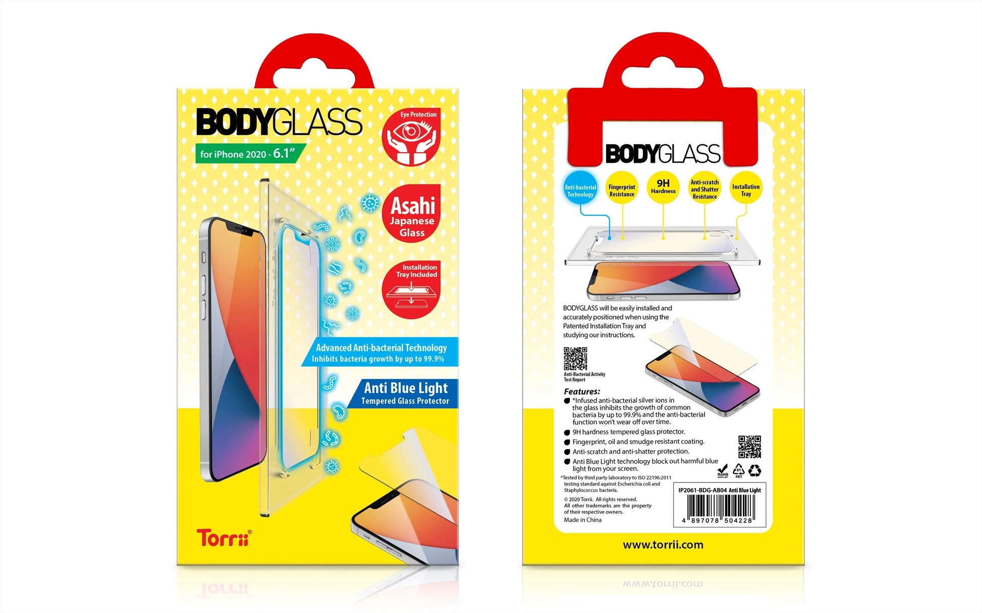 iPhone 12 & 12 Pro Torrii Bodyglass - Anti Blue Light
