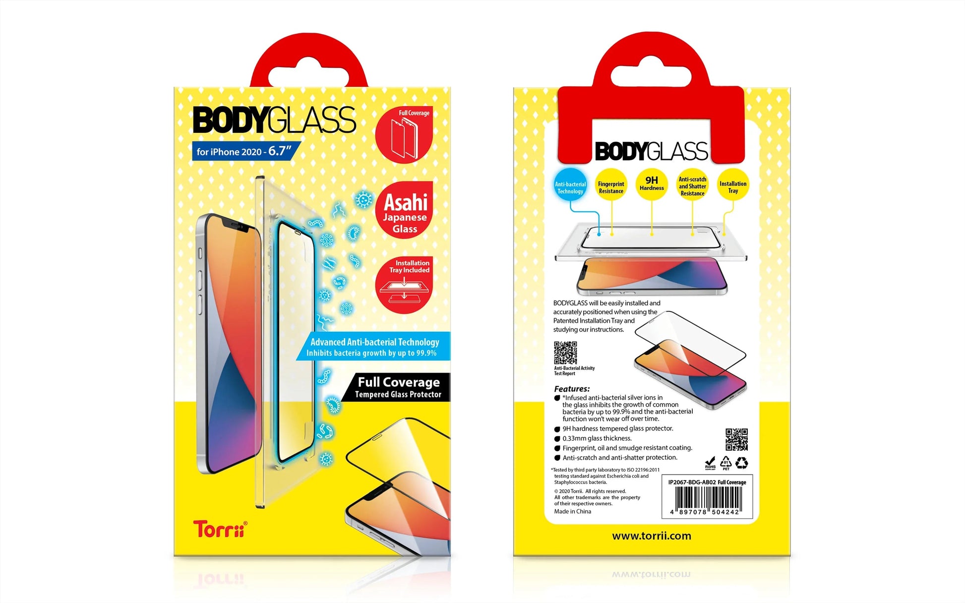 iPhone 12 Pro Max Torrii Bodyglass - Black