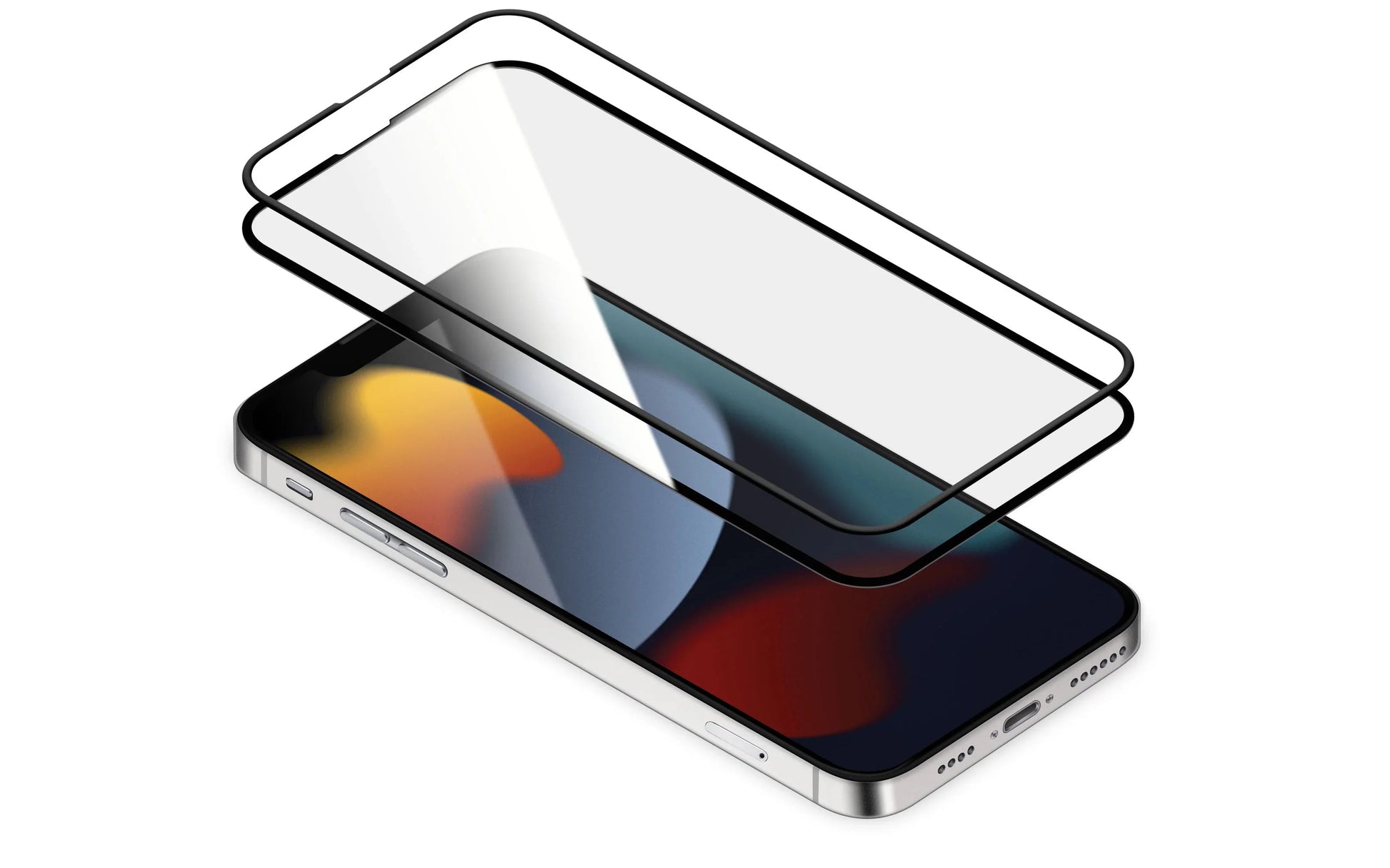 iPhone 13/13 Pro Torrii Bodyglass + Silicone Frame - Black