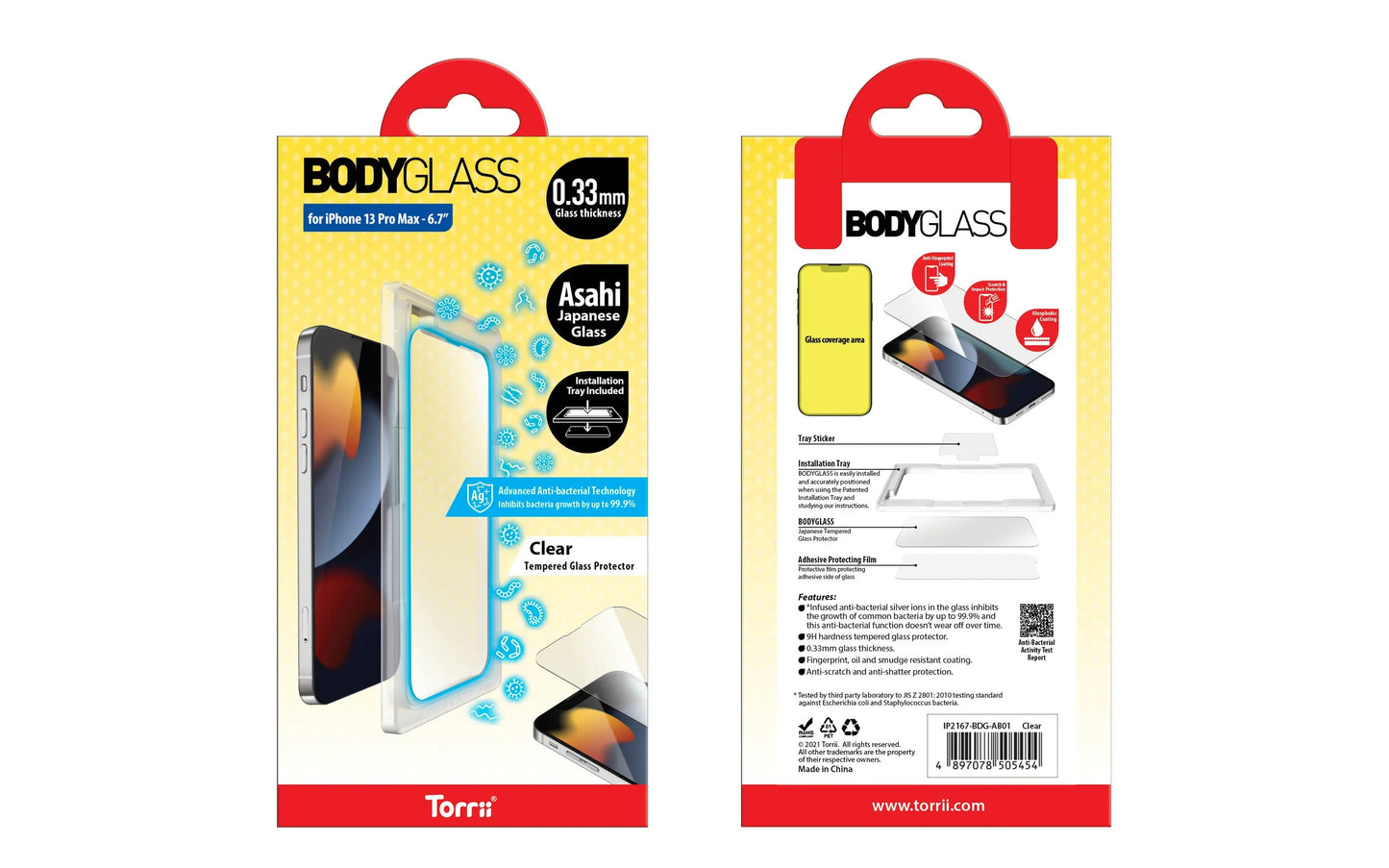 iPhone 13 Pro Max Torrii Bodyglass - Clear