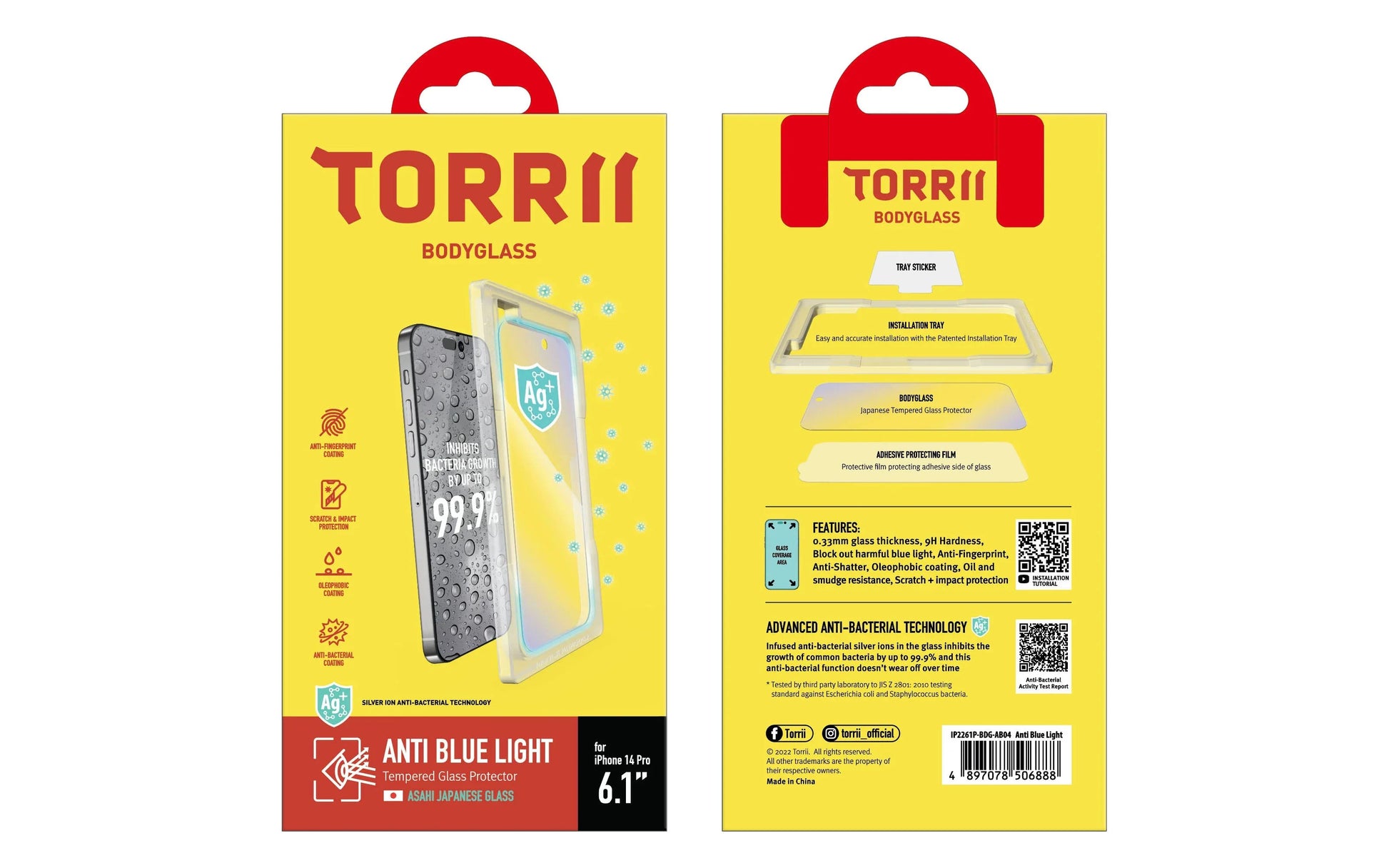 iPhone 14 Pro Torrii Bodyglass - Anti Blue