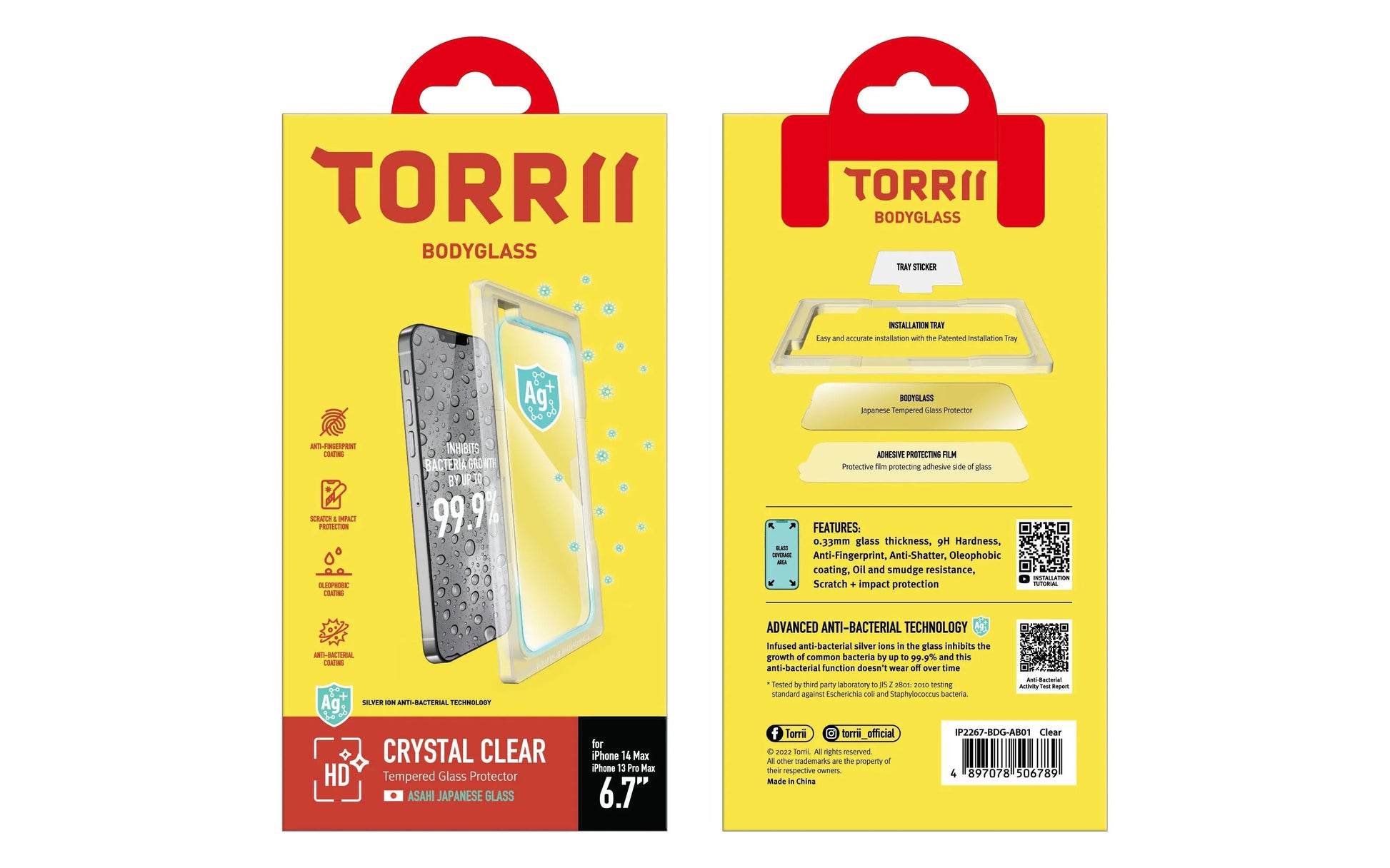 iPhone 14 Plus Torrii Bodyglass - Clear
