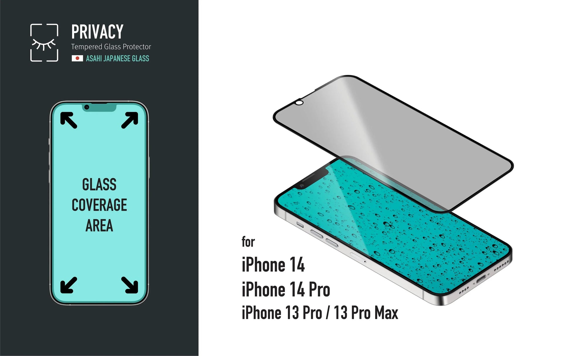 iPhone 14 Plus Torrii Bodyglass - Privacy