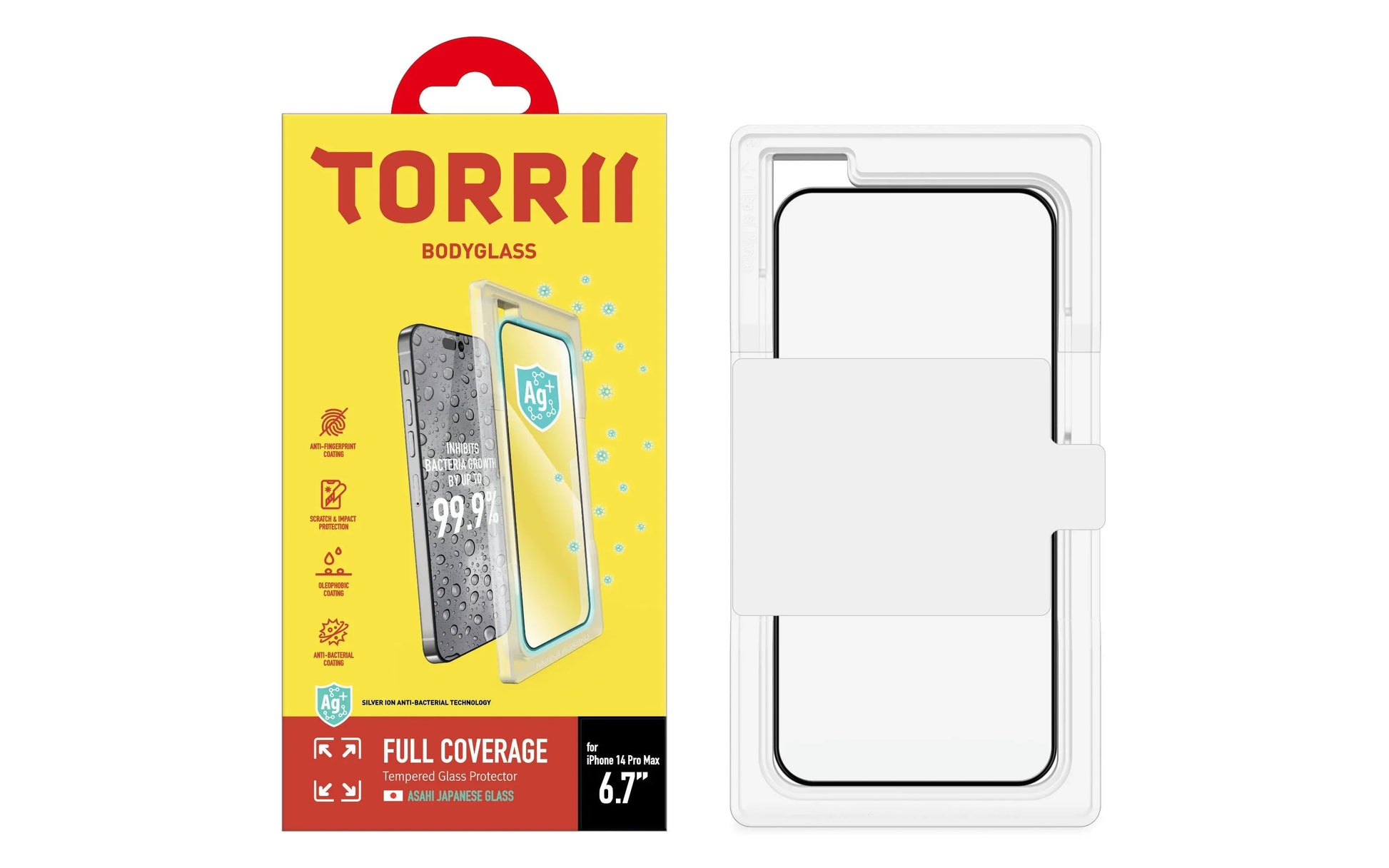 iPhone 14 Pro Max Torrii Bodyglass - Black