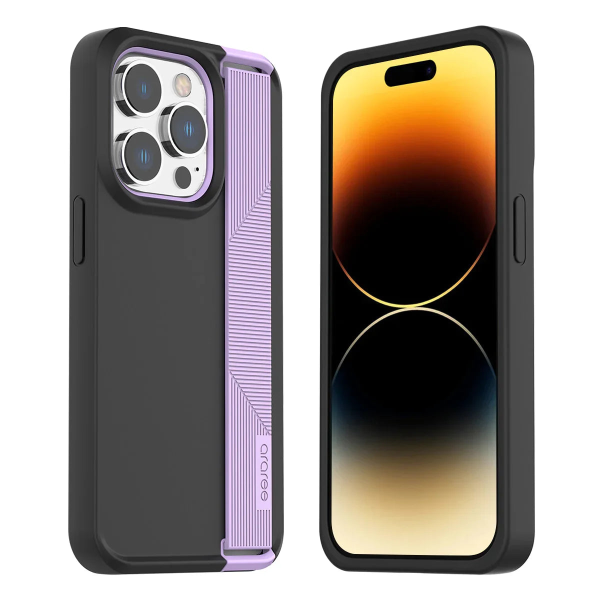 iPhone 14 Pro Max Araree Boat Series Case With Grip - Light Purple