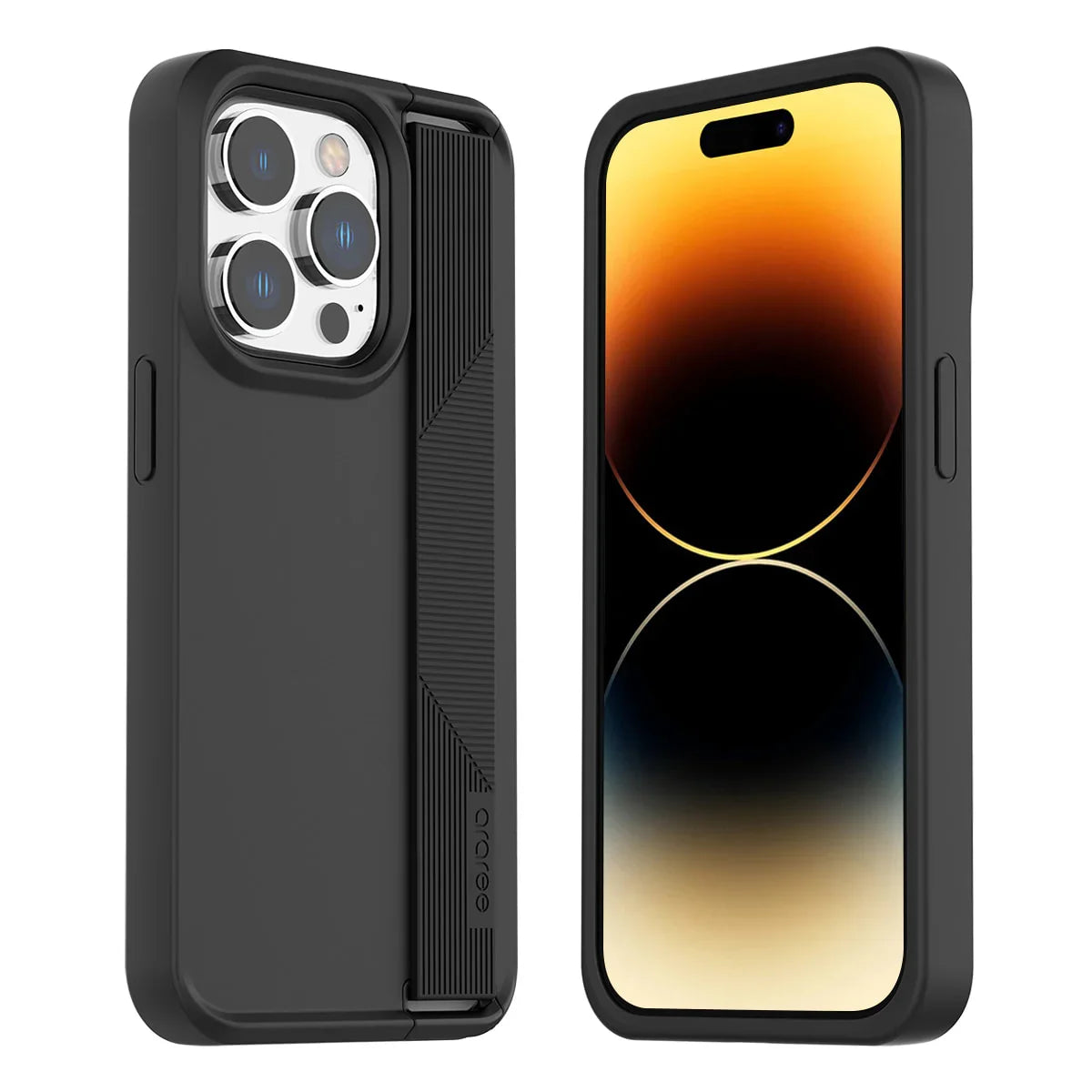 iPhone 14 Pro Araree Boat Series Case With Grip - Black