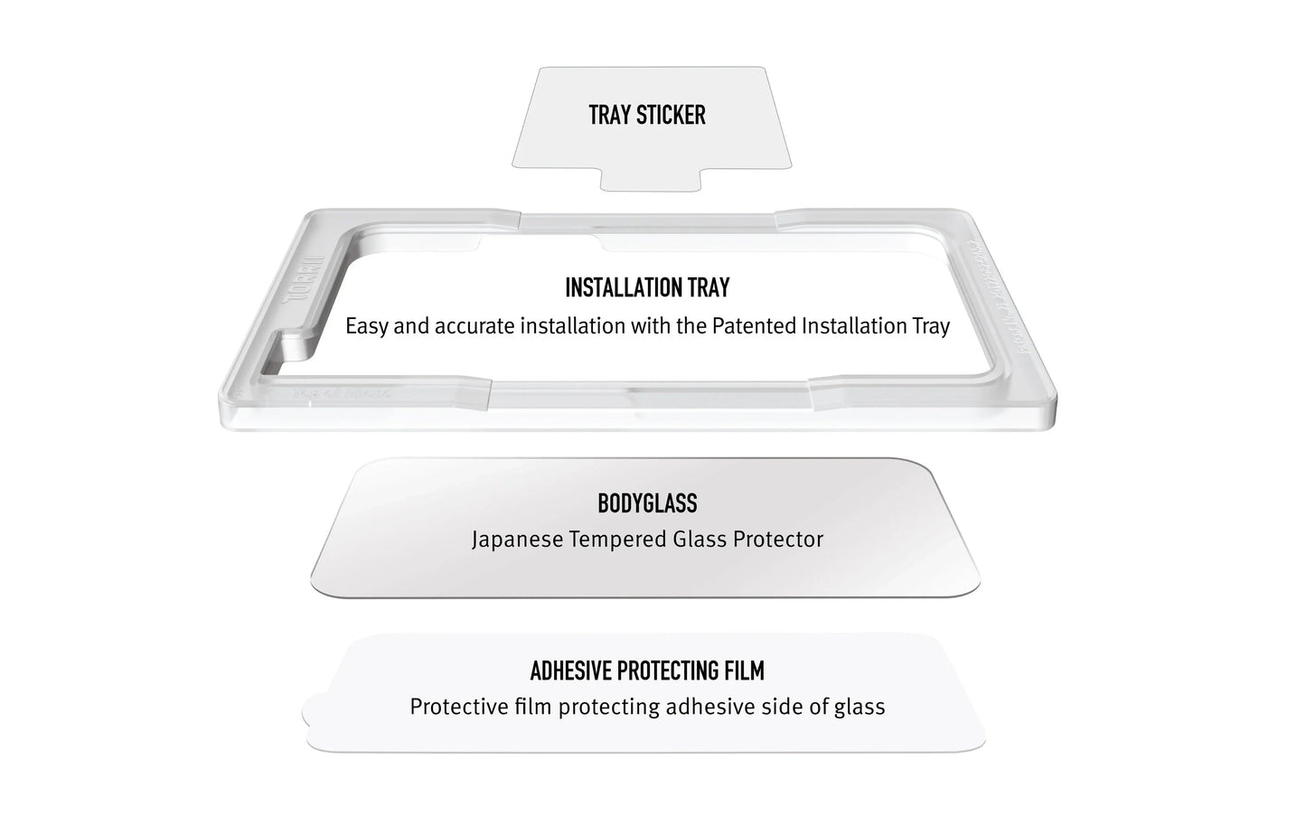 iPhone 15 Pro Torrii Bodyglass - Clear