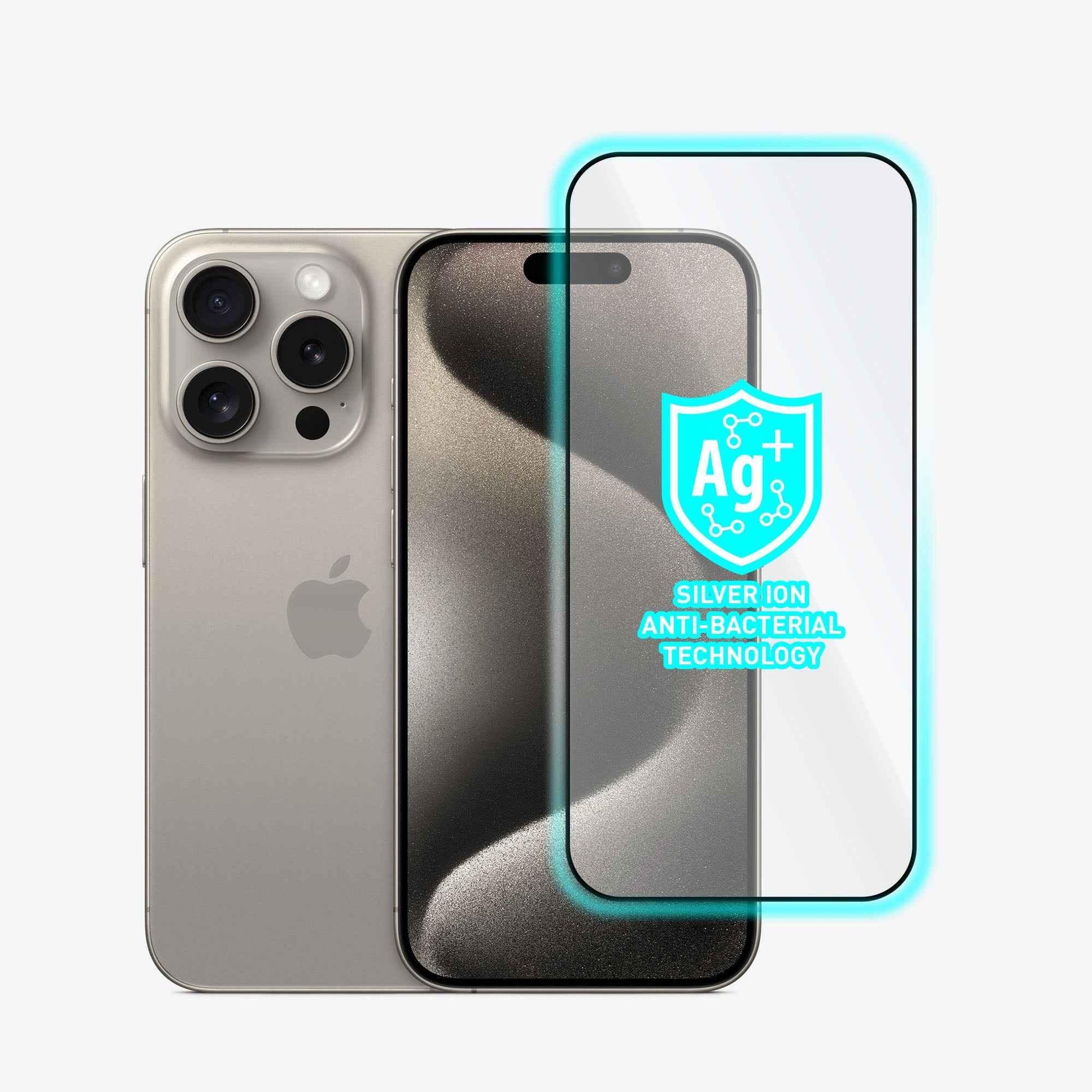 iPhone 15 Pro Torrii Bodyglass Screen Protector - Full Coverage Black