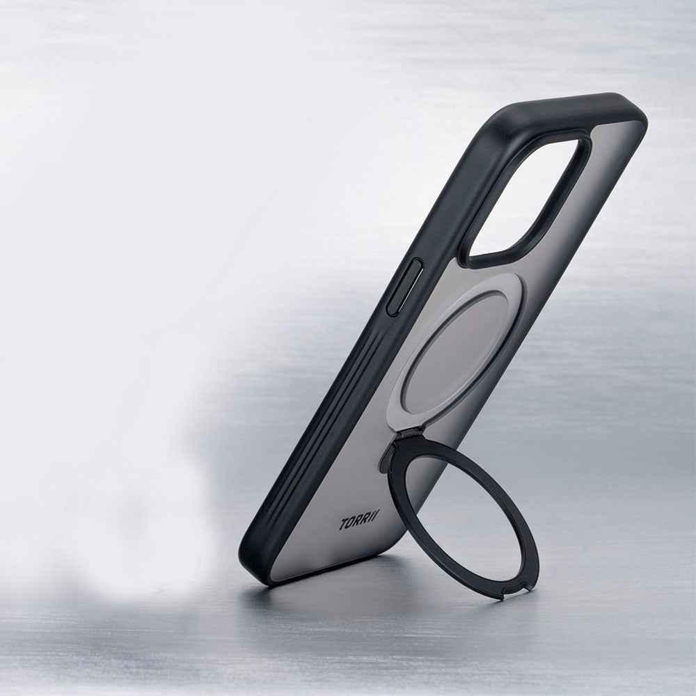 iPhone 15 Pro Torrii Torero Stand Case + Magsafe Compatible - Black
