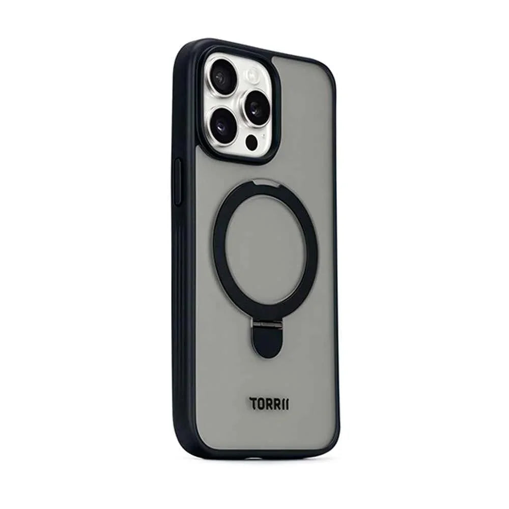 iPhone 15 Pro Torrii Torero Stand Case + Magsafe Compatible - Black