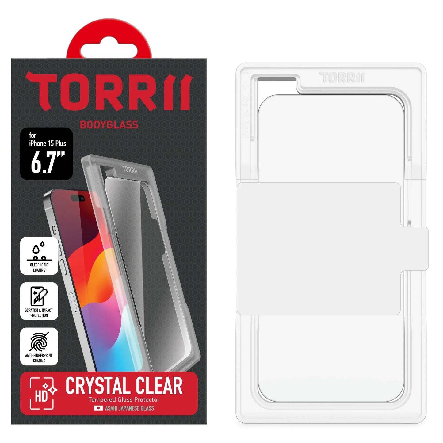 iPhone 15 Plus Torrii Bodyglass - Clear