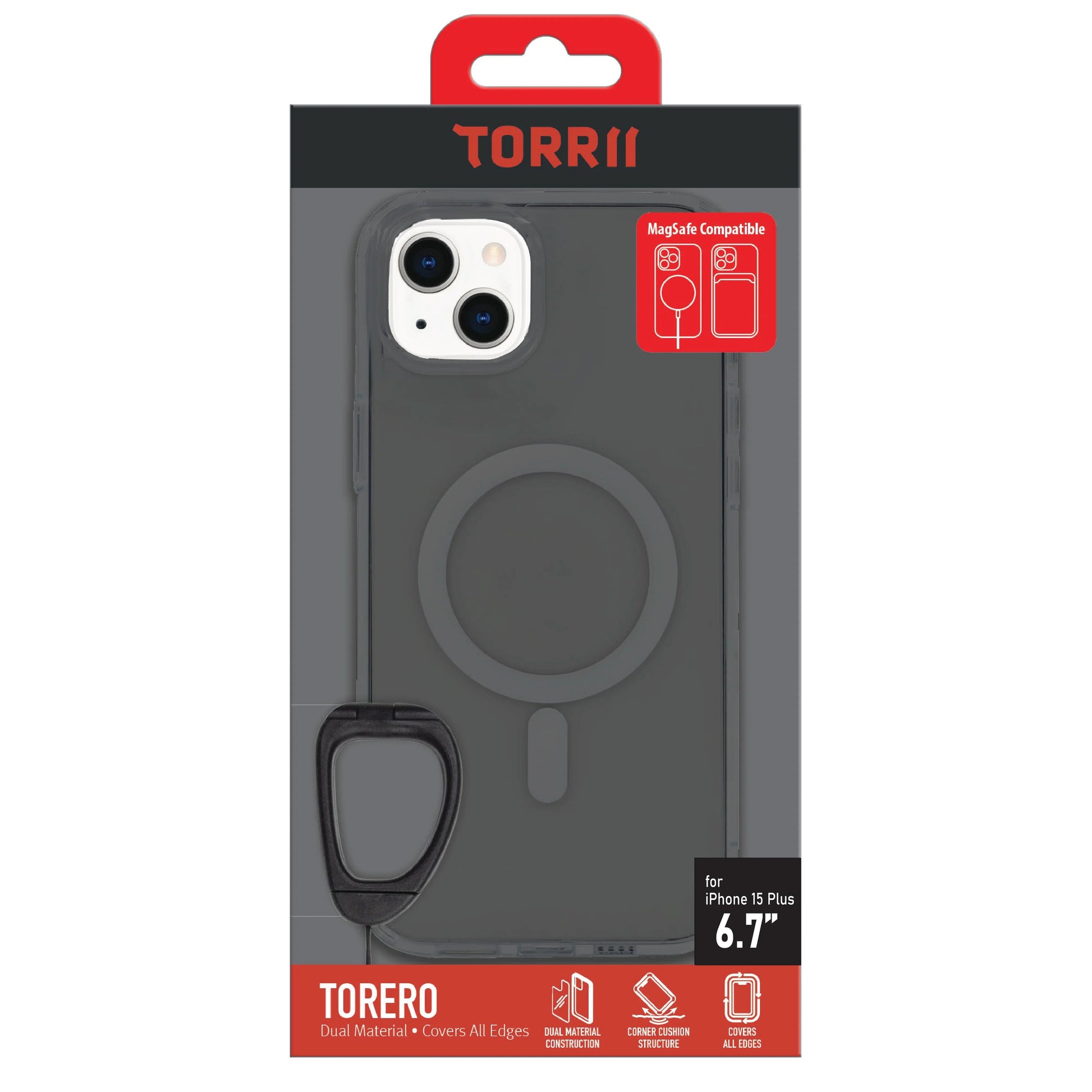 Torrii Torero iPhone 15 Plus / 14 Plus Magsafe Cover - Black