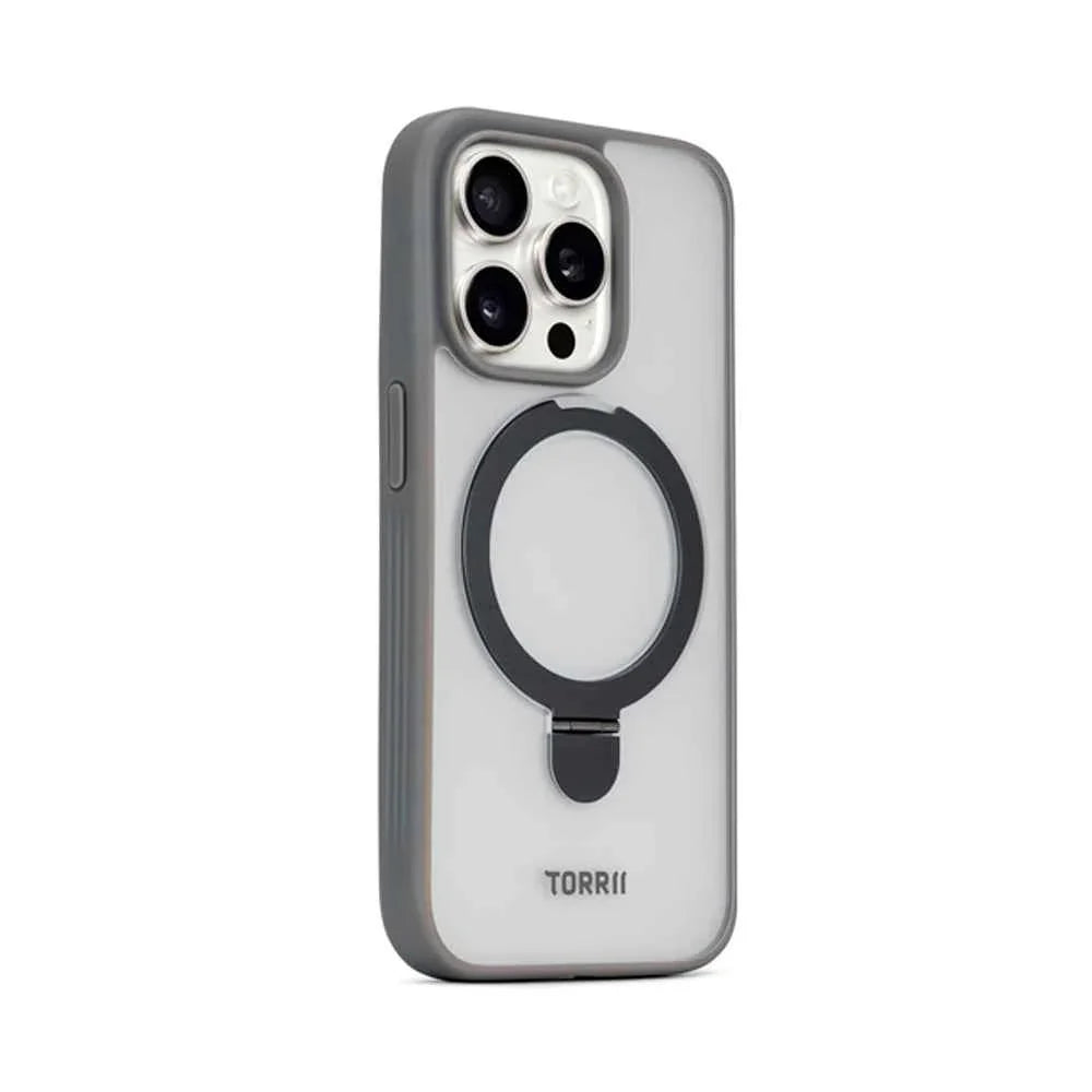 iPhone 15 Pro Max Torrii Torero Stand Case+Magsafe Compatible - Gray