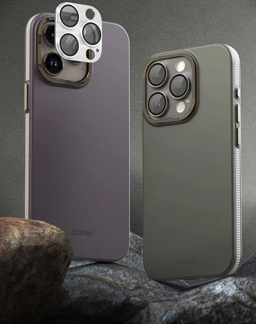 iPhone 15 Pro / 15 Pro Max Araree Camera Lens Metal Base - Silver